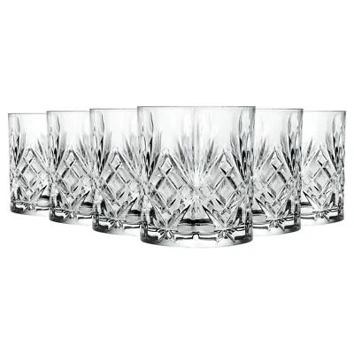 6x RCR Crystal 240ml Melodia Whisky Glasses Whiskey Tumbler Glassware Gift Set - Image 1 of 4
