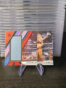 1/1 2020 Topps WWE Women's Division Charlotte Flair Mat Relic RED - Picture 1 of 2