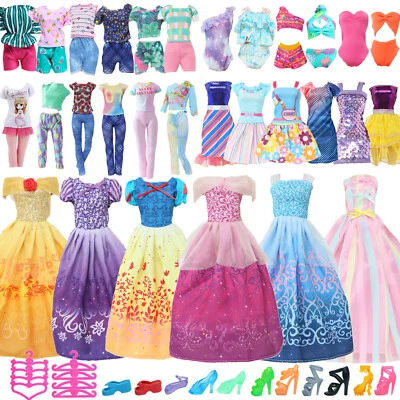 Lote de 27 PIEZAS 11,5"" Ropa Muñeca Moda Ropa Conjunto Vestir Vestido Zapatos Foto 1 de 4
