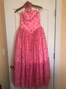 Pink Girl's Custom Handmade Dress - Picture 1 of 11