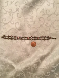 Armband Rosa Glitzer Strass - Bild 1 von 2