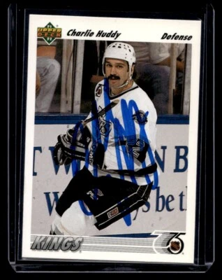 1991 Upper Deck #569 Autographed Charlie Huddy  Trading Card - Image 1 of 2