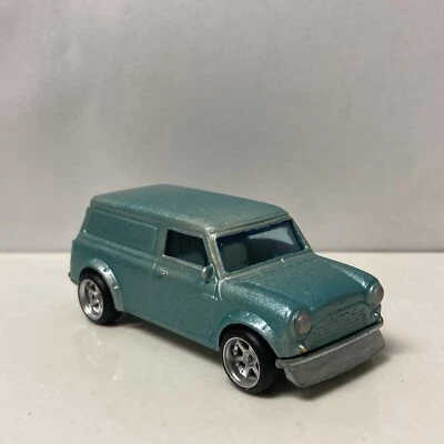 Hot Wheels CUSTOM PAINT JOB W/REAL RIDERS Teal ‘67 Austin Mini Van - Image 1 of 4