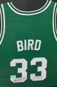 Larry Bird Autographed Green Celtics Jersey JSA Authentication - Picture 1 of 6