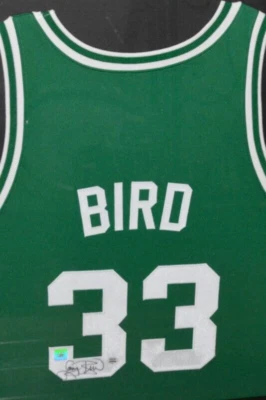Larry Bird Autographed Green Celtics Jersey JSA Authentication - Image 1 of 4