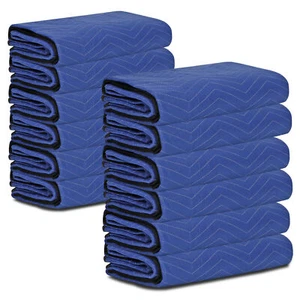 24 Stück Umzugsdecken Pro Economy Blau Versand Möbel Pads 80" x 72"  - Bild 1 von 8