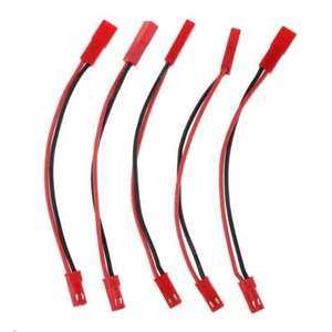 5Piece RC Model JST 2-Pin Male to Female Connector Plug Extension Wire Cable - Picture 1 of 8