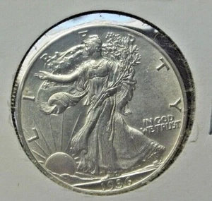 1936-D 50C Walking Liberty Half Dollar in Choice BU+  - Picture 1 of 6