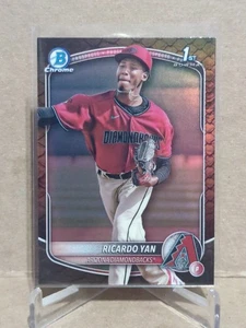 2025 Bowman Chrome Prospects Reptilian Refractors #BCP31 Ricardo Yan - Picture 1 of 2