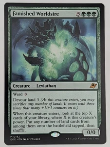 (Regular) Famished Worldsire (0182) Edge of Eternities Magic The Gathering casi nuevo - Imagen 1 de 2