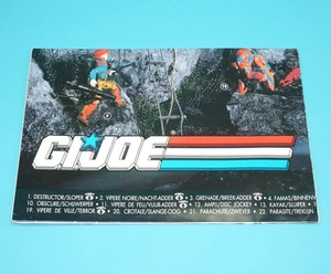 1989 GI JOE MAIL OFFER "STICKER POSTER" BENELUX NL BE EURO HASBRO - Bild 1 von 4