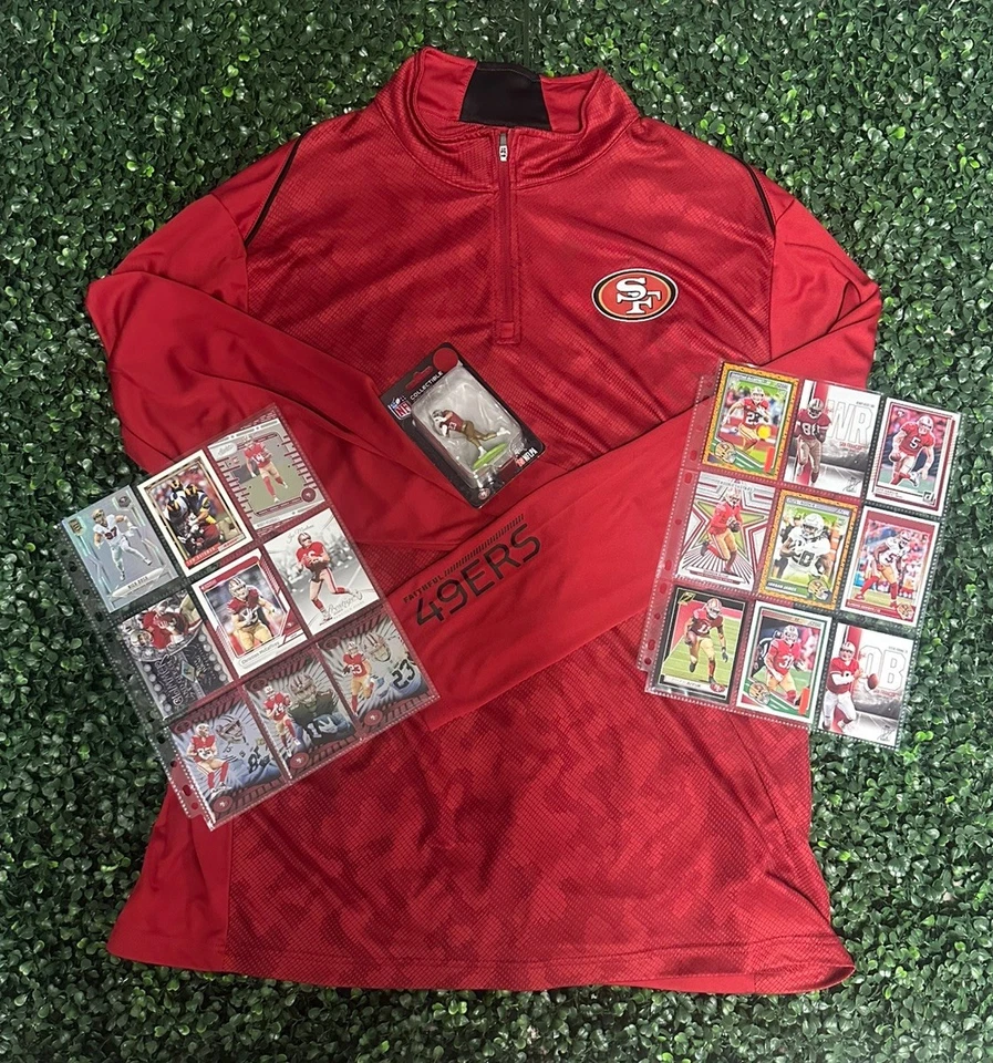 Figura Christian McCaffrey de colección con cremallera de cuarto rojo de San Francisco Foto 1 de 4