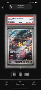 PSA 9 MINT JAPANESE POKEMON 2023 PIKACHU 173/165 POKEMON 151 ART RARE AR SV2a - Picture 1 of 3
