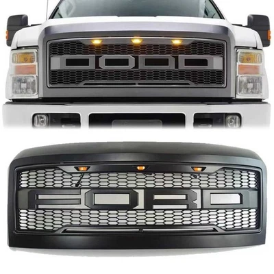 Grill Raptor Style For 2008-2010Ford F250 F350 Super Duty Grille Front Mesh - Image 1 of 4