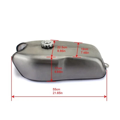 9L 2.4 Gal Universal Cafe Racer Gas Fuel Tank for YAMAHA RD50 RD350 RD400 R100R - Изображение 1 из 4