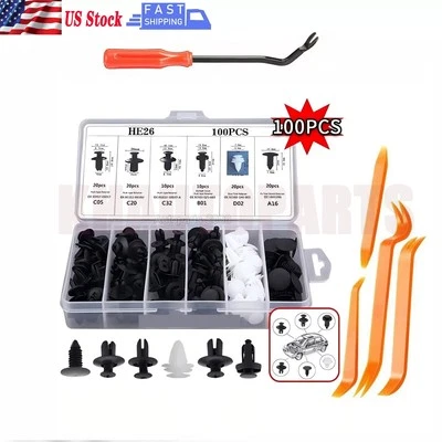 105 PCS Box Set Bumper Fender Liner Push Type Retainer Clips for Dodge Fastener - Image 1 of 4