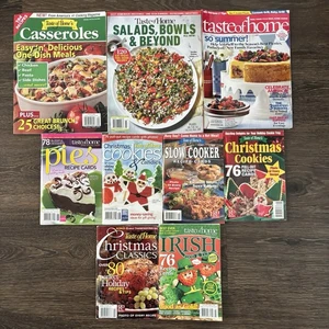 Lot of 9 Taste of Home Magazines Recipes Christmas Casseroles Cookies Pies - Picture 1 of 12