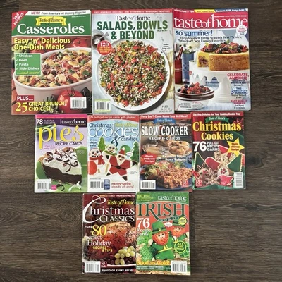 Lot of 9 Taste of Home Magazines Recipes Christmas Casseroles Cookies Pies - Image 1 of 4