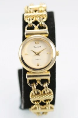Regent Women Watch Gold Stainless Steel Water Resistant Battery Beige Quartz - Image 1 of 4