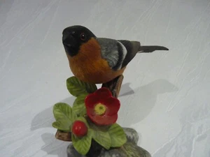 8 # Fränklin Mint Porzellanvogel Vogel Bullfinch - Picture 1 of 1