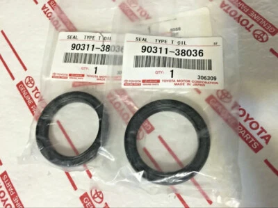 *NUEVO SELLO DE ACEITE DEL ÁRBOL DE LEVAS LEXUS OEM LS400 SC300 SC400 2 PIEZAS (PAR) EJE DE LEVA Foto 1 de 2