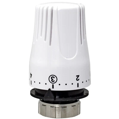 HANZ Heizkörper Thermostatkopf M28x1,5 Knopf Heizungsregler Weiss für HERZ / Heimeier