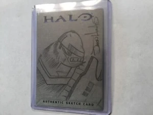 Halo XBOX Trading Card 2007 Topps Jason Hughes Artist Sketch 1/1 Brute - Picture 1 of 2