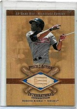 ROBERTO ALOMAR 2001 SP LEGENDARY CUTS LEGENDARY GAME JERSEY GAME USED BAT