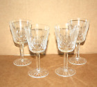 Set of 4 Waterford Lismore Claret Wine Glasses