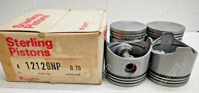 4xFederal Mogul  STERLING Piston 12129 NP DIA 73MM OS 0.75 1970-1981 fits Datsun - Image 1 of 4