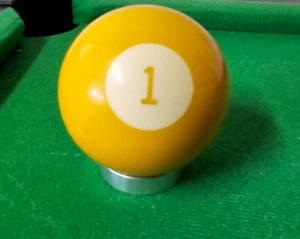 Ersatz Billard Snooker Bumper Pool Ball 2-1/8" gelb #1 Kugel massiv - Bild 1 von 6