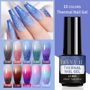 LILYCUTE Nail Polish Colour Changing Thermal Soak Off UV LED Gel Nail Art Polish DIY - Picture 1 of 25