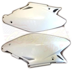 HM COPPIA TABELLE PORTANUMERO LATERALI ORIGINALI CRE CRM 50 125 CROSS MOTARD - Picture 1 of 1
