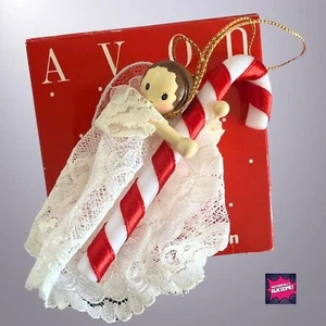 Heavenly Angel Ornament Candy Cane Ornament by Avon | A+ Vintage Condition | NIB - Picture 1 of 2