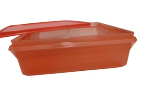 2.9L Tupperware B2B Orange Snack Stor Sandwich Sweet Square Keeper Saver Server - Picture 1 of 6