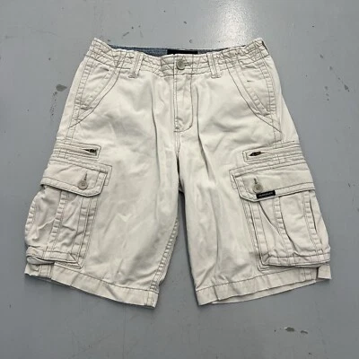 Pantalones Cortos Carga Quik Plateados Para Hombre Beige 9 Bolsillos Talla 32 Y2K Surf Para Hombre Talla 31 Foto 1 de 4