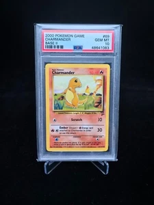 2000 Pokemon Base set 2 #69 Charmander PSA 10 Gem Mint - Picture 1 of 2