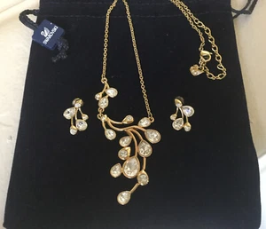 Schönes formelles Swarovski Halskette und Ohrringe Set - Bild 1 von 11