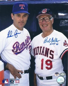 Nolan Ryan/Bob Feller Autographed 8x10 photo w/Ryan & Feller Holograms - Picture 1 of 1