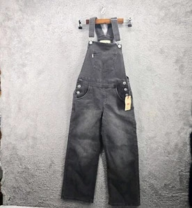 Levis Baggy Overall Jeans Kids Youth 10 Regular Gray Denim Silver Tab NWT New - Picture 1 of 14