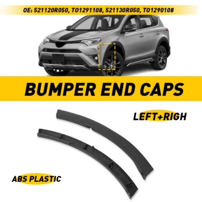 Front Bumper Side Trim Molding LH&RH For 2016-2018 Toyota Rav4 521120R050 EOA - Image 1 of 4