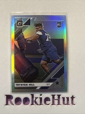 2019 Donruss Optic Silver Prizm RC #127 Trysten Hill Dallas Cowboys - Image 1 of 2