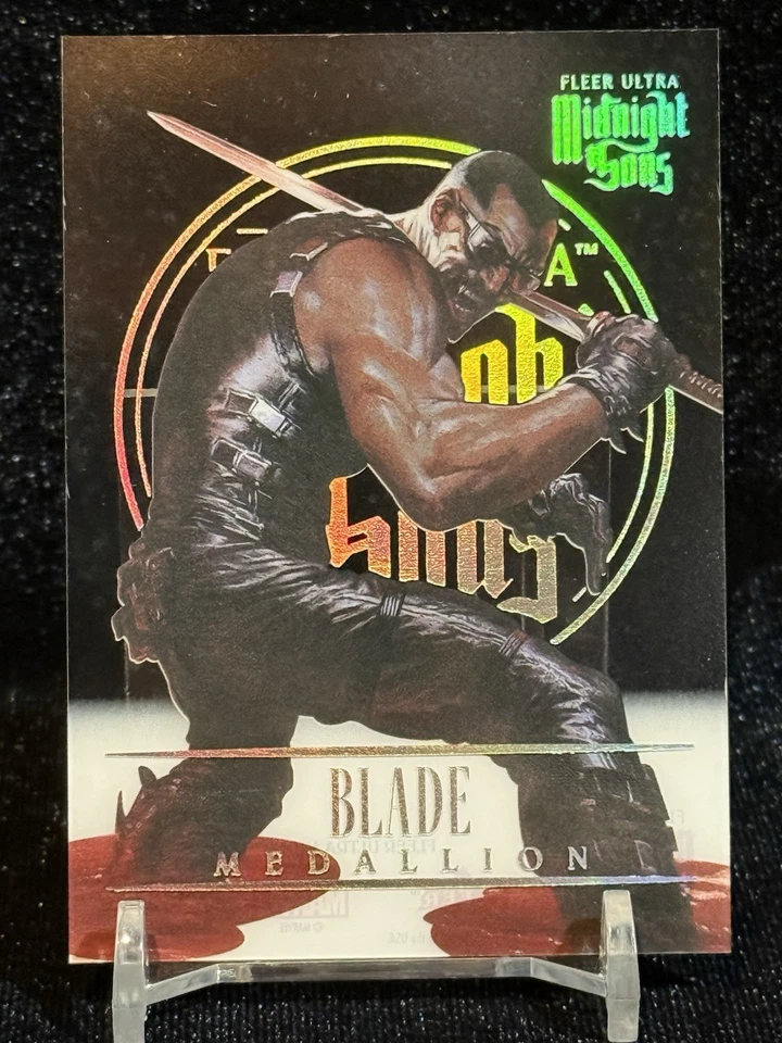 2023 Fleer Ultra Midnight Sons Medallions Acetate ACHIEVEMENT Blade #ACH-5 SP - Image 1 of 2