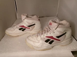 Zapatos de baloncesto vintage Reebok RA506-KTI para mujer 8 blancos negros rojos ATR 90s - Imagen 1 de 11