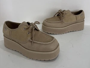 UGG HELLBRAUNE WILDLEDER CITYFUNC PLATEAUSCHUHE, DAMEN US 9/ EUR 40 - Bild 1 von 11