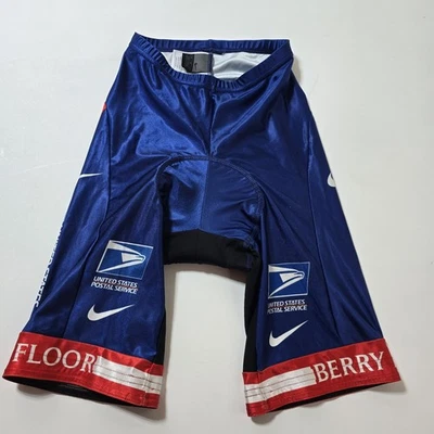 Pantalones cortos con tirantes de ciclismo Nike USPS 2004 usados para hombre - talla mediana  Foto 1 de 4