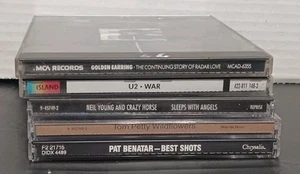 Classic Rock CD Lot of 5 Tom Petty Neil Young Pat Benatar Golden Earring U2 - Picture 1 of 11