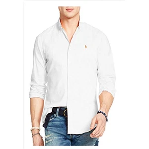 Camisa Oxford Polo Ralph Lauren Para Hombre Calce Clásico Nueva con Etiquetas - Grande - Imagen 1 de 4