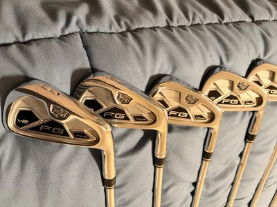 Wilson Staff FG tour V2 Irons (Good), Stiff Kbs Shaft, NEW Grips (midsize) 3-PW - Image 1 of 4