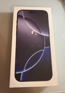 [BOX ONLY] iPhone 16 Pro Max 256GB Black Titanium Box And Paperwork - Photo 1 sur 3